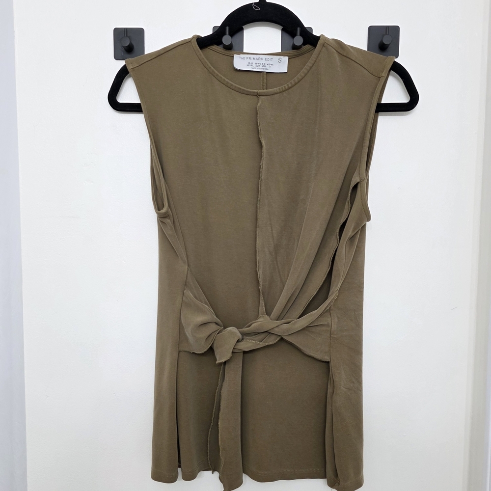 Primark Women's Tan Sleeveless Blouse